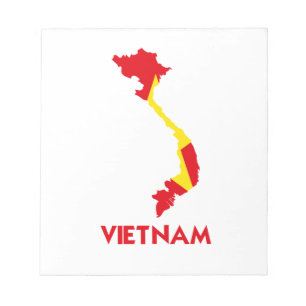 BLOCO DE NOTAS MAPA DE VIETNAM