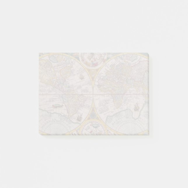 Bloco De Notas Mapa do mundo medieval desde 1525 (Frente)