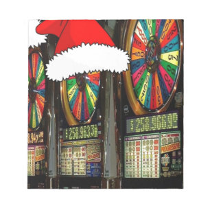 Bloco De Notas Máquinas de Slot de Santa Hat