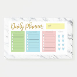 Bloco De Notas Marble Daily Planner