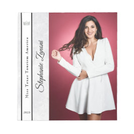 Bloco De Notas Marble Ice - Pad Autografo de Pageant Personalizad