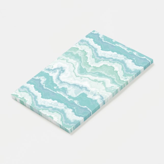 Bloco De Notas marbled sea foam : (Inclinado)
