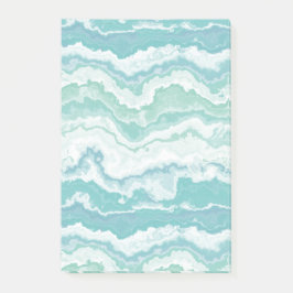 Bloco De Notas marbled sea foam :