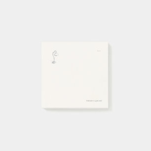 Bloco De Notas Marcador Minimalista Silencioso Introvertido