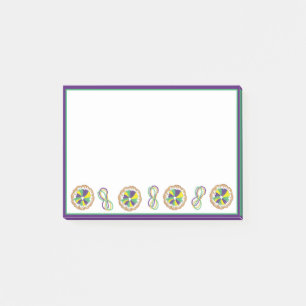 Bloco De Notas Mardi Gras Miçanga King Cake New Orleans Carnaval