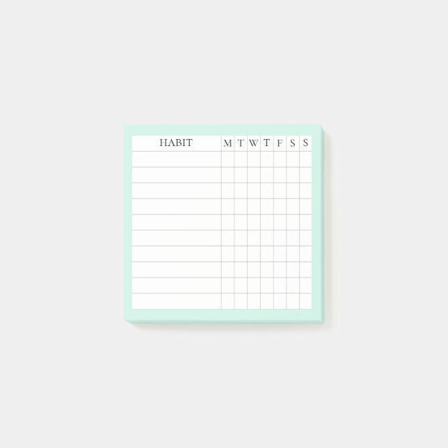 Bloco De Notas Margaret Collection Habit Tracker em Casa (Frente)