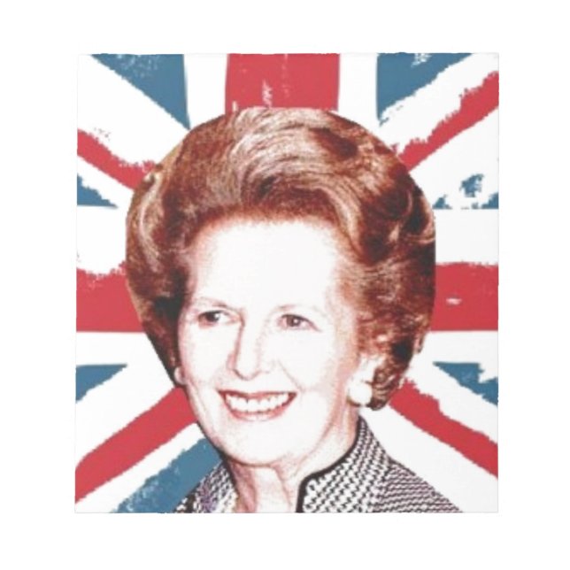 BLOCO DE NOTAS MARGARET THATCHER UNIÃO JACK (Frente)