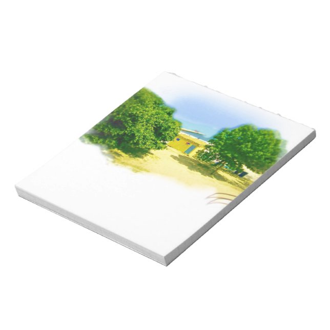 Bloco De Notas Margens do Lago do Chicago Beach (Invertido)