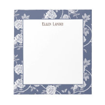 Marinho Chinoiserie Floral Personalizada