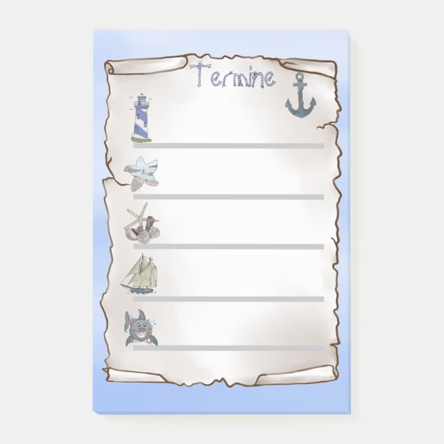 Bloco De Notas Maritim  (Frente)