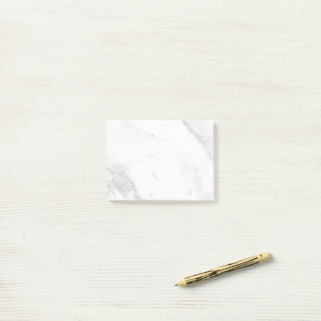 Bloco De Notas Mármore Branco (Na mesa)