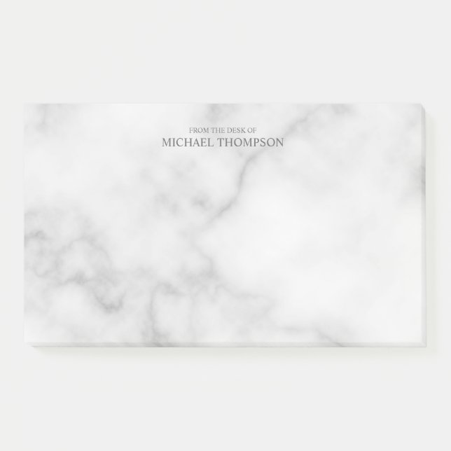 Bloco De Notas Mármore branco profissional (Frente)