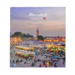 Bloco De Notas Marrakesh, Marrocos - Praça Jemaa el Fnaa