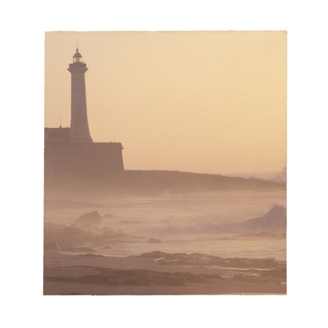 Bloco De Notas Marrocos, Rabat, Farol ao pôr do sol com (Frente)