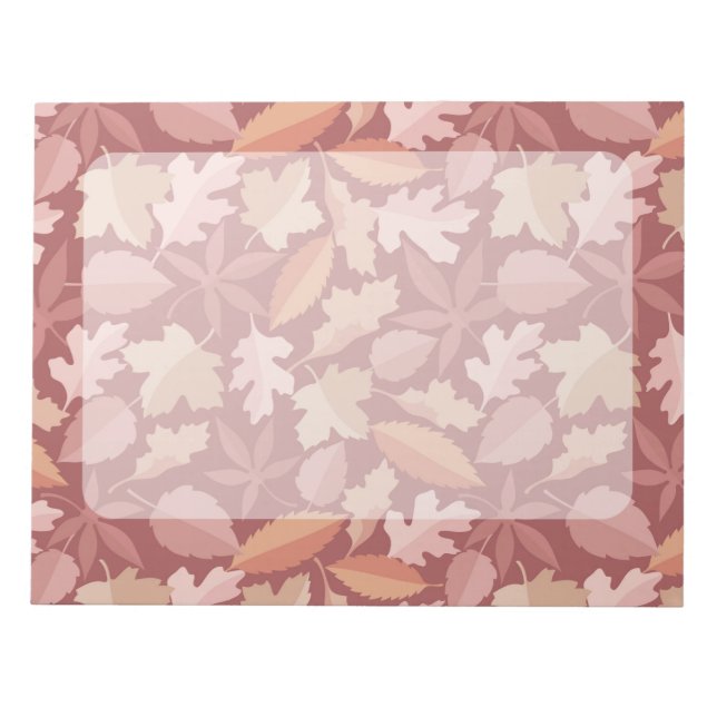 Bloco De Notas Marsala deixa padrão (Frente)