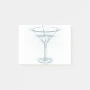 Bloco De Notas Martini Glass Sketch