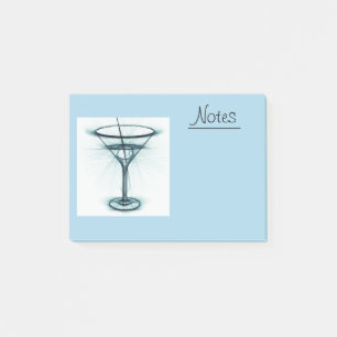 Bloco De Notas Martini Glass Sketch