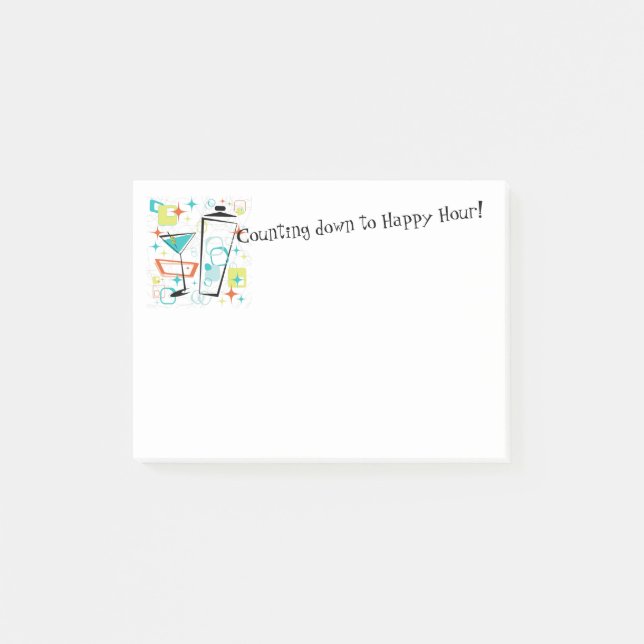 Bloco De Notas Martinis notas de um Posty Ir-Ir (Frente)