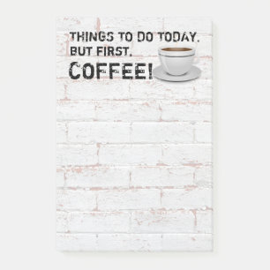 Bloco De Notas Mas primeiro café