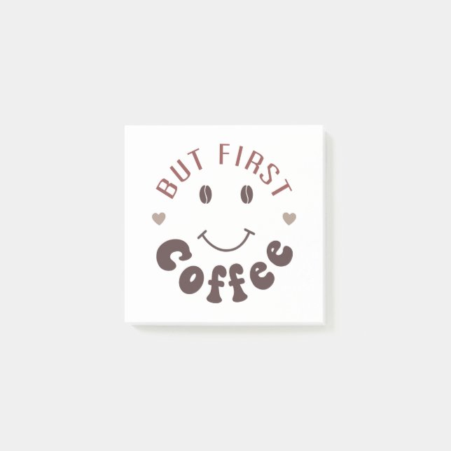 Bloco De Notas Mas Primeiro, Café (Frente)