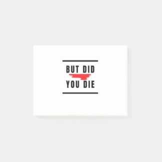 Bloco De Notas Mas você morreu?