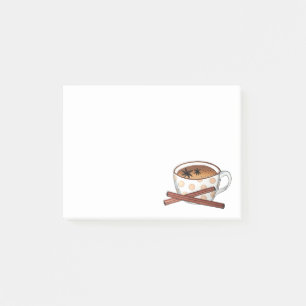Bloco De Notas Masala Chai Teacup Indiano Esparso Chá Preto Cuppa