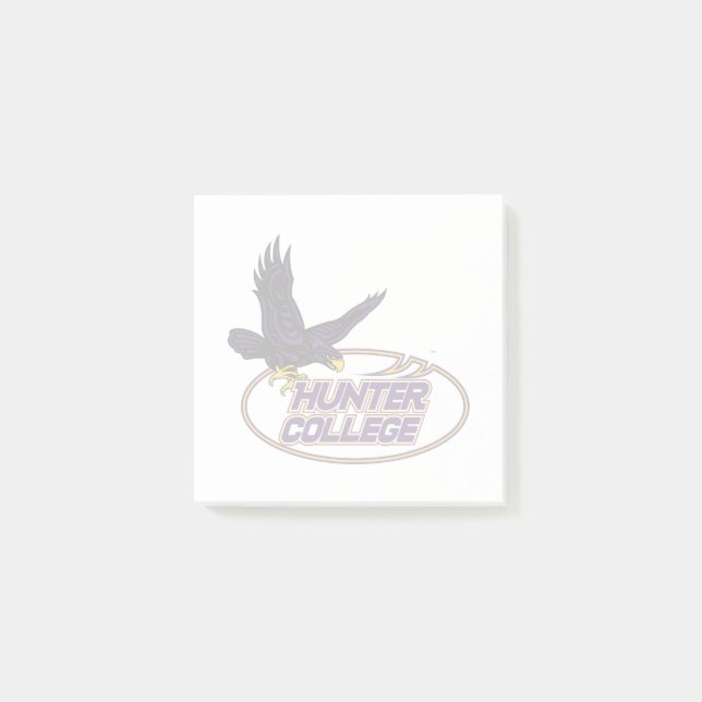 Bloco De Notas Mascote do Hunter College Hawks (Frente)