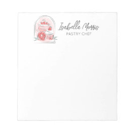 Bloco De Notas Massa Folhada de Bolos Bonita Personalizada