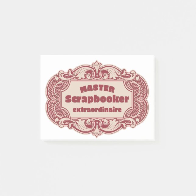 Bloco De Notas Master Scrapbooker Extraordinaire (Frente)