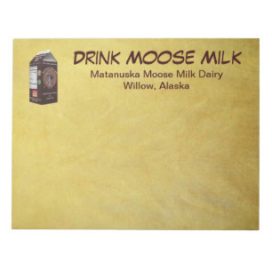 Bloco De Notas Matanuska Moose Milk