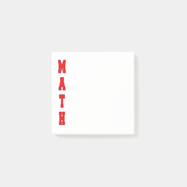 Bloco De Notas Matemática (Frente)