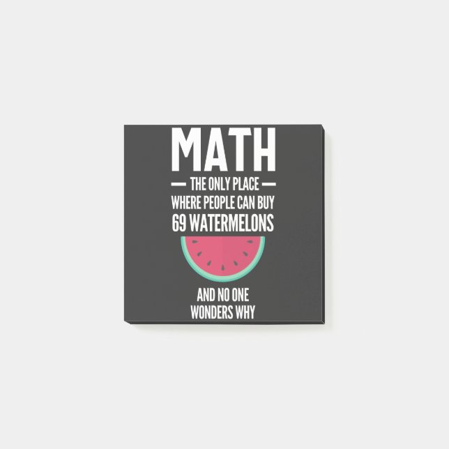 Bloco De Notas Matemática. Engraçado Math Sarcasm Cote Gift (Frente)
