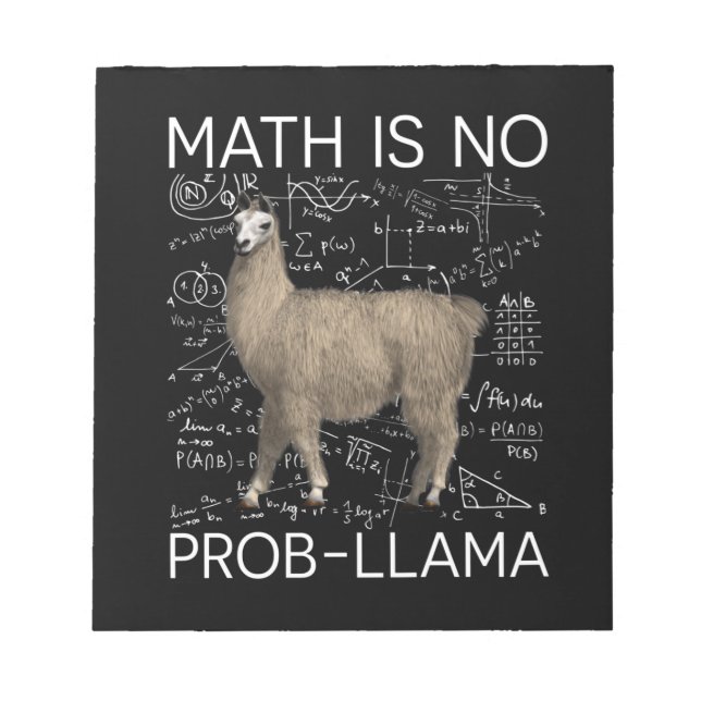 Bloco De Notas Matemática não é Prob-Llama - Professor de Matemát (Frente)