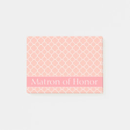 Bloco De Notas Matéria Rosa e Branca de Honra