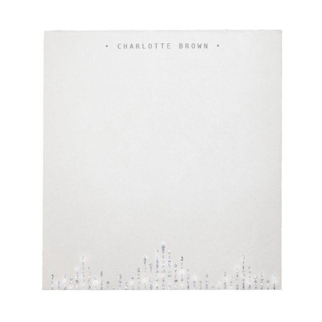 Bloco De Notas Material de papelaria personalizado com deco vitel (Frente)