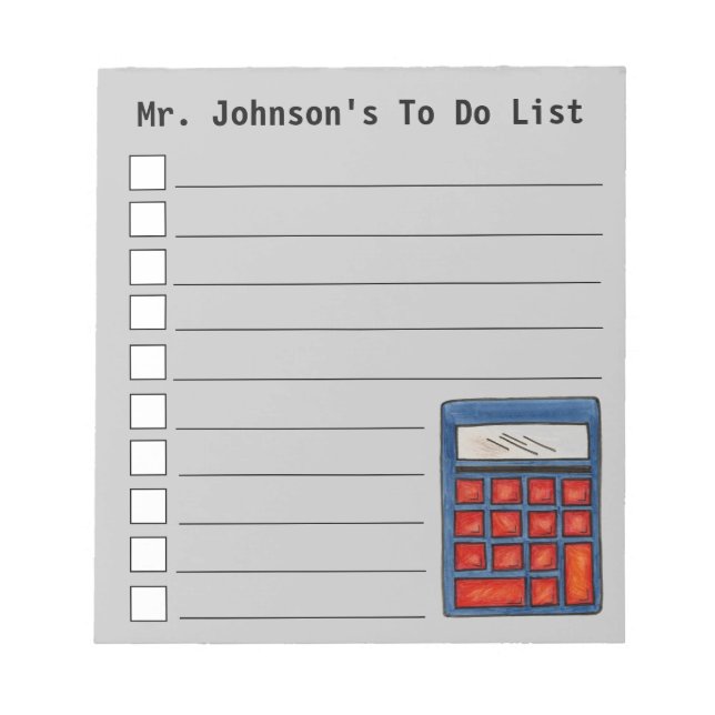 Bloco De Notas Material escolar Formação de Professores de Matemá (Frente)