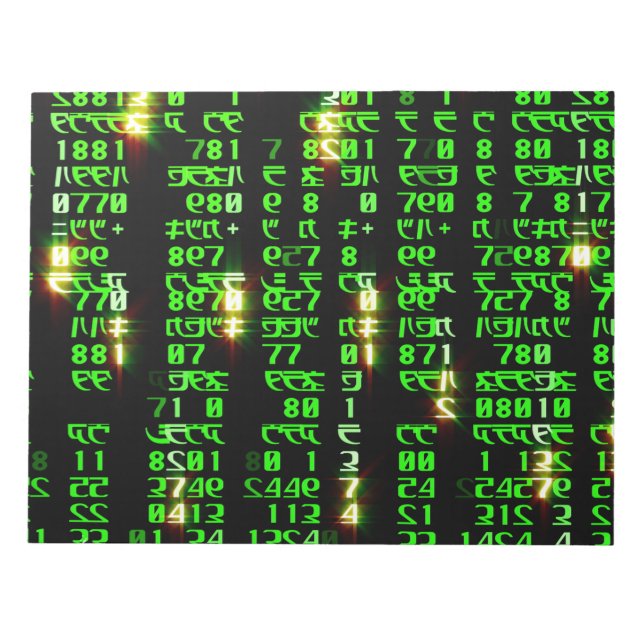 Bloco De Notas Matriz de códigos (Frente)