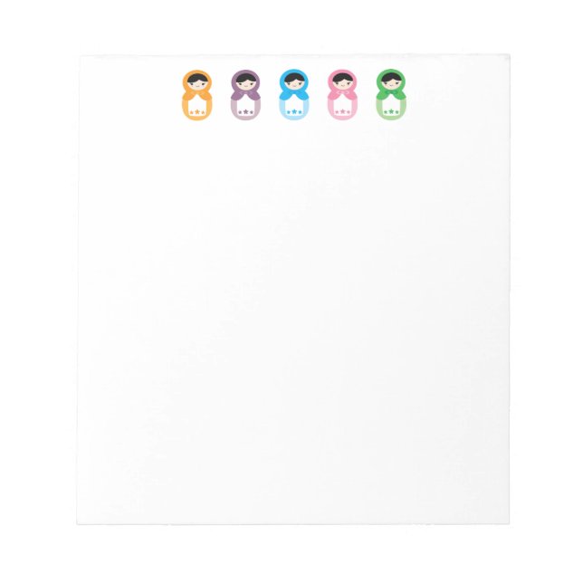 Bloco De Notas Matryoshka Dolls (Frente)