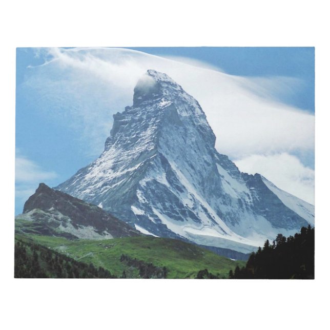 Bloco De Notas Matterhorn, Alpes (Frente)