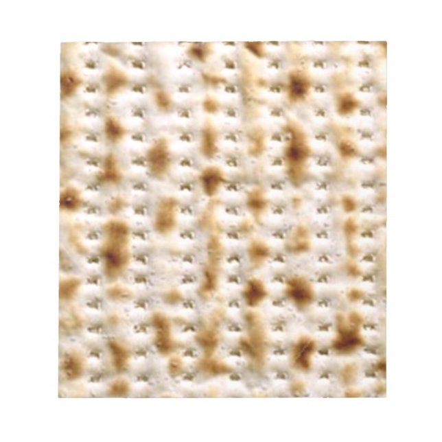 Bloco De Notas Matzo Note Pad, 40 Páginas - Humor Judaico (Frente)