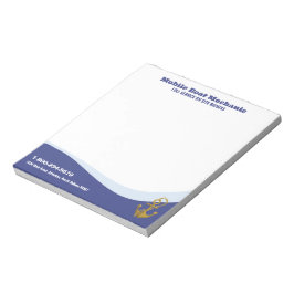 Bloco De Notas Mecânico de Barco Móvel