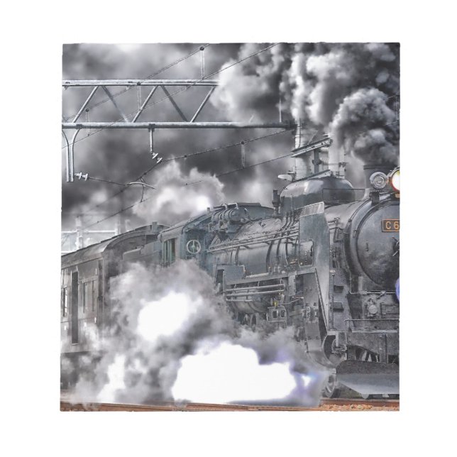 Bloco De Notas Mecanismos a vapor treinam fotos HDR (Frente)