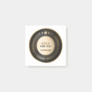 Bloco De Notas MEDALHA DIY IMPRESSÃO PERSONALIZADA Ouro #1 Campeã