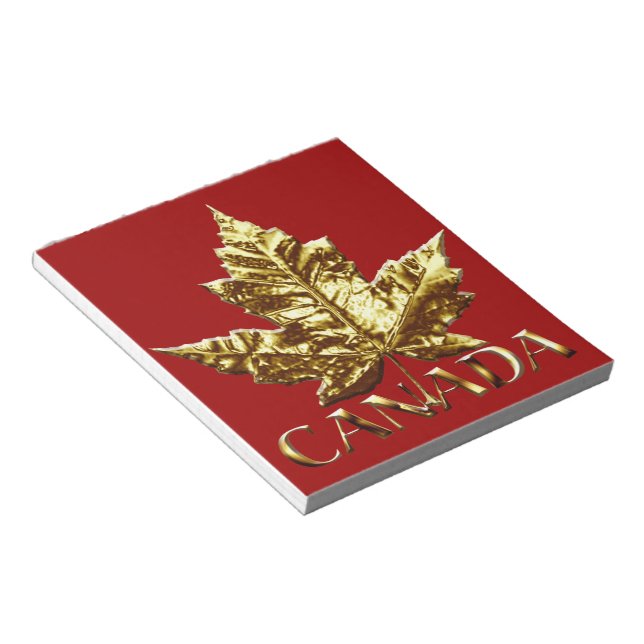 Bloco De Notas Medalha Dourada do Notepad Canadá Souvenir Notepad (Inclinado)