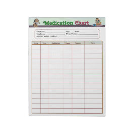 Bloco De Notas Medicação Pet