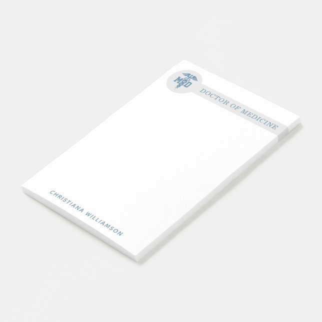 Bloco De Notas Médico de Medicina Médico Personalizado (Inclinado)