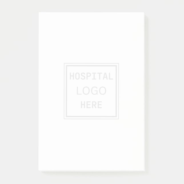 Bloco De Notas Médico do logótipo do hospital (Frente)