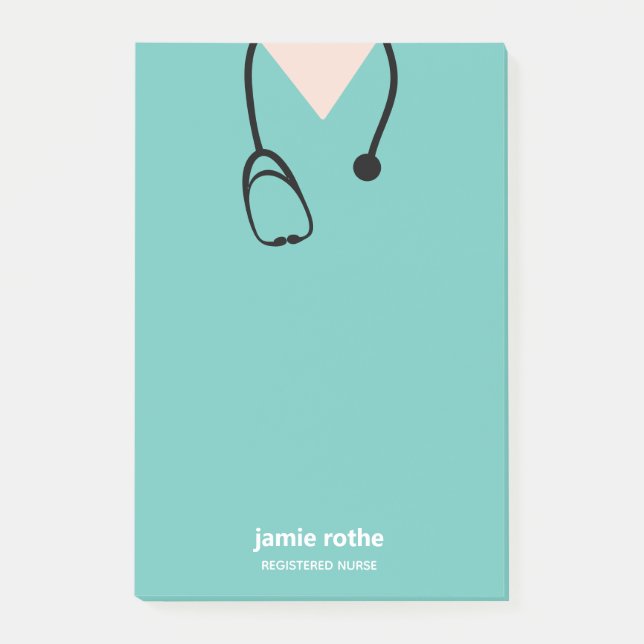 Bloco De Notas Médico Hospital Scrubs (Frente)