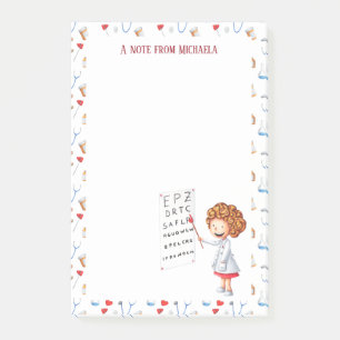 Bloco De Notas Médico ocular ou enfermeiro oftálmico personalizad