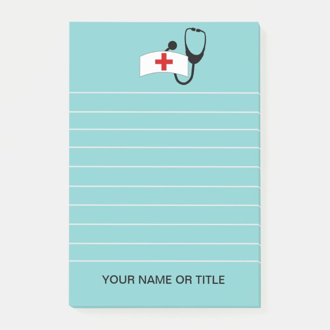 Bloco De Notas Médico Personalizado (Frente)